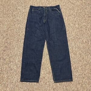 Risk Jeans Co Men's Size 38x32 Baggy Wide Leg Jeans Hip Hop 90s Y2k